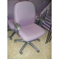 Geo Pattern Gas Rolling Task Chair Lavender